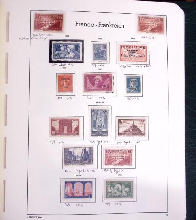 1900-1980 Collection de France en albums et composé