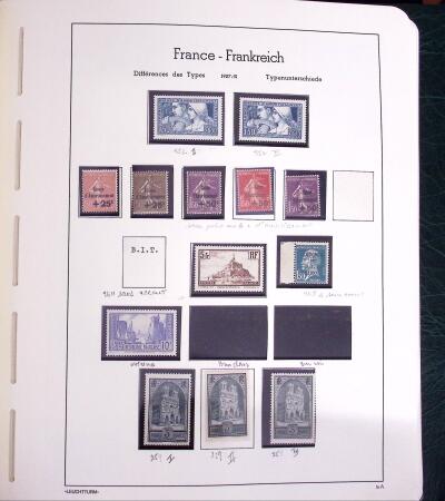 1900-1980 Collection de France en albums et composé