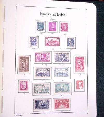 1900-1980 Collection de France en albums et composé