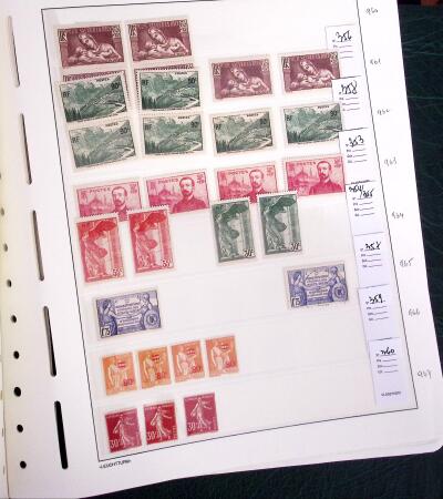 1900-1980 Collection de France en albums et composé