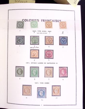 1853-1960 Importante collection des colonies en albums