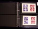 1918-1974, 2 classeurs de Croix-Rouge commençant par quelques lettres avec n°146 et 147 continuant avec les carnets mais surtout des essais de couleurs, des épreuves d'artistes en général signés, des épreuves de l