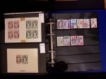 1918-1974, 2 classeurs de Croix-Rouge commençant par quelques lettres avec n°146 et 147 continuant avec les carnets mais surtout des essais de couleurs, des épreuves d'artistes en général signés, des épreuves de l