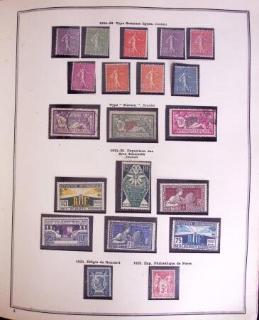 1849-2000 Collection commençant par une faible partie
