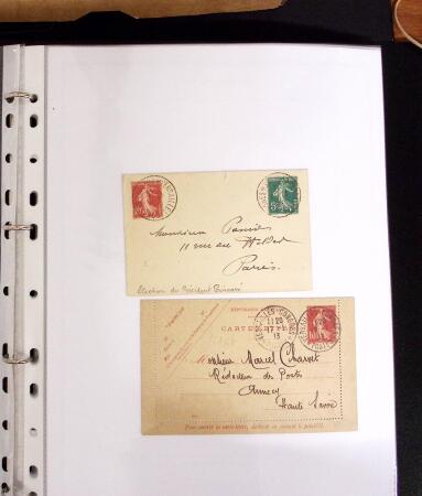 1900-1960 Ensemble de plusieurs centaines de lettres