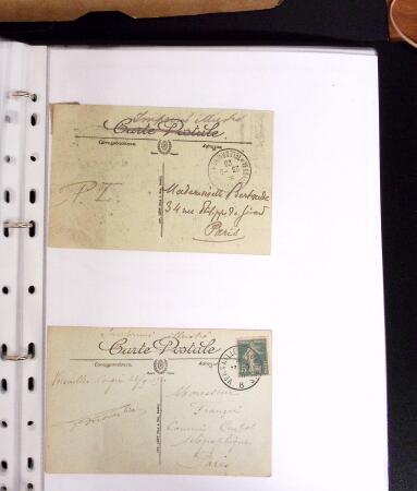 1900-1960 Ensemble de plusieurs centaines de lettres