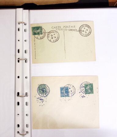 1900-1960 Ensemble de plusieurs centaines de lettres