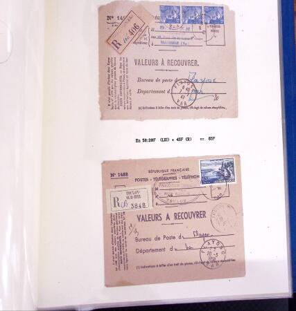 1810-1968 Lot comportant un classeur façon exposition