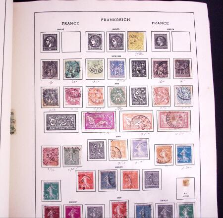 1855-1945 Old-time collection in two old-time albums,