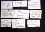 1740-1850 238 marques postales avec cursives, avec