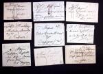 1740-1850 238 marques postales avec cursives, avec
