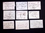 1740-1850 238 marques postales avec cursives, avec