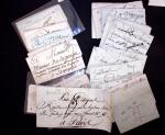 1740-1850 238 marques postales avec cursives, avec