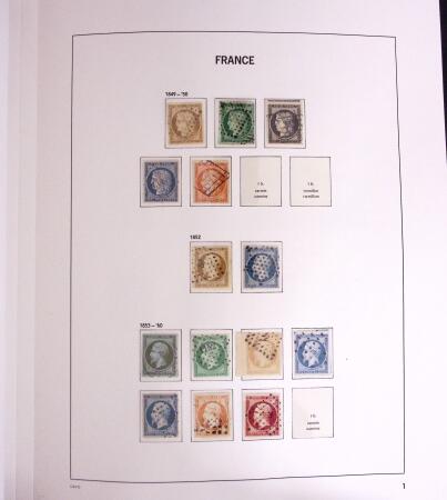 1849-1990, Collection de timbres de France, aussi lettres