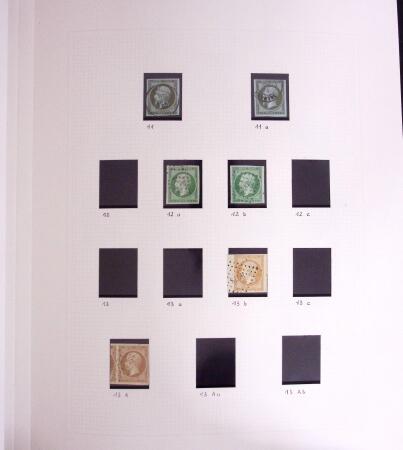 1849-1990, Collection de timbres de France, aussi lettres