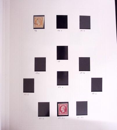 1849-1990, Collection de timbres de France, aussi lettres