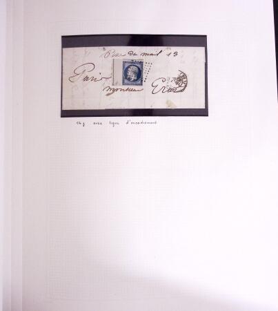 1849-1990, Collection de timbres de France, aussi lettres