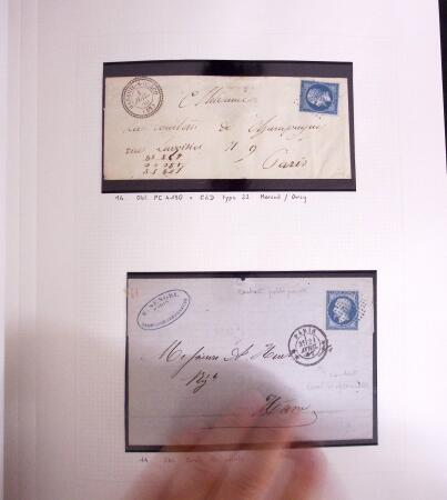 1849-1990, Collection de timbres de France, aussi lettres