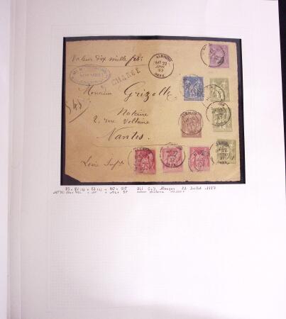 1849-1990, Collection de timbres de France, aussi lettres