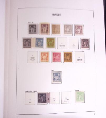 1849-1990, Collection de timbres de France, aussi lettres