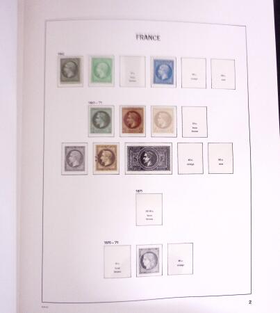 1849-1990, Collection de timbres de France, aussi lettres