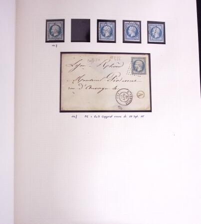 1849-1990, Collection de timbres de France, aussi lettres