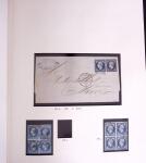 1849-1990, Collection de timbres de France, aussi lettres