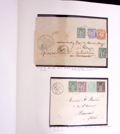 1849-1990, Collection de timbres de France, aussi lettres