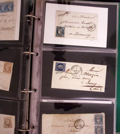 1849-1990, Collection de timbres de France, aussi lettres