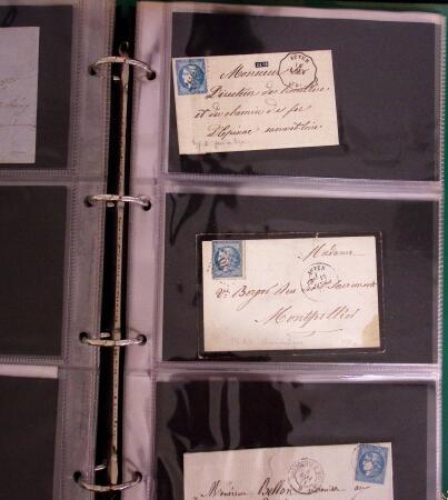 1849-1990, Collection de timbres de France, aussi lettres