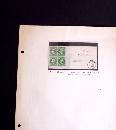 1849-1990, Collection de timbres de France, aussi lettres