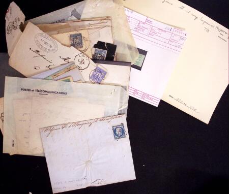1849-1990, Collection de timbres de France, aussi lettres
