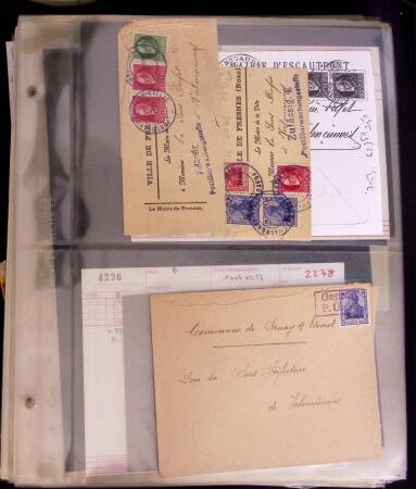 1740-1950, Très sympathique lot de lettres avec 1ère