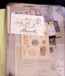 1740-1950, Très sympathique lot de lettres avec 1ère
