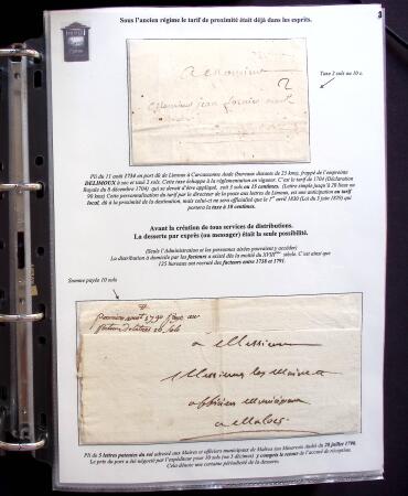 1734-1878, Collection d'exposition LE COURRIER DE PROXIMITE en 80 pages très bien expliquées, à noter , etc., des lettres manquent car réutilisées dans une autre présentation