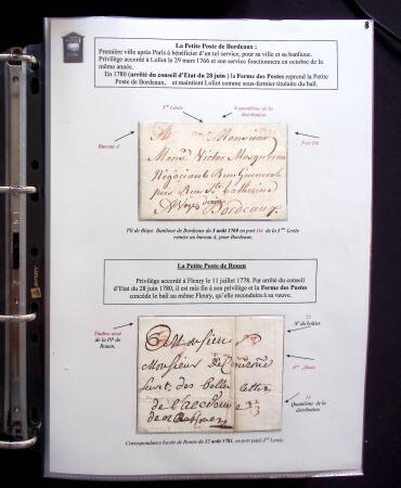 1734-1878, Collection d'exposition LE COURRIER DE PROXIMITE en 80 pages très bien expliquées, à noter , etc., des lettres manquent car réutilisées dans une autre présentation