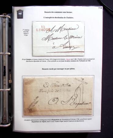 1734-1878, Collection d'exposition LE COURRIER DE PROXIMITE en 80 pages très bien expliquées, à noter , etc., des lettres manquent car réutilisées dans une autre présentation