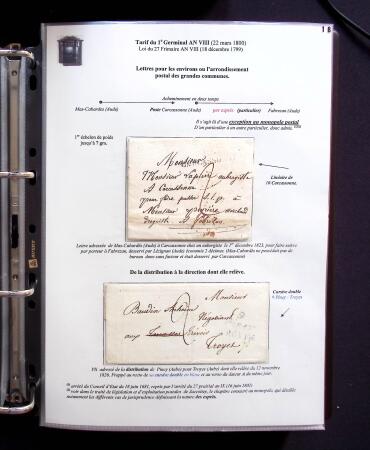 1734-1878, Collection d'exposition LE COURRIER DE PROXIMITE en 80 pages très bien expliquées, à noter , etc., des lettres manquent car réutilisées dans une autre présentation