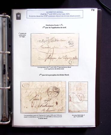 1734-1878, Collection d'exposition LE COURRIER DE PROXIMITE en 80 pages très bien expliquées, à noter , etc., des lettres manquent car réutilisées dans une autre présentation