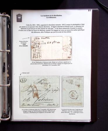 1734-1878, Collection d'exposition LE COURRIER DE PROXIMITE en 80 pages très bien expliquées, à noter , etc., des lettres manquent car réutilisées dans une autre présentation