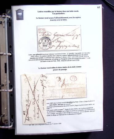 1734-1878, Collection d'exposition LE COURRIER DE PROXIMITE en 80 pages très bien expliquées, à noter , etc., des lettres manquent car réutilisées dans une autre présentation