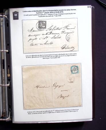 1734-1878, Collection d'exposition LE COURRIER DE PROXIMITE en 80 pages très bien expliquées, à noter , etc., des lettres manquent car réutilisées dans une autre présentation