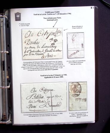 1734-1878, Collection d'exposition LE COURRIER DE PROXIMITE en 80 pages très bien expliquées, à noter , etc., des lettres manquent car réutilisées dans une autre présentation