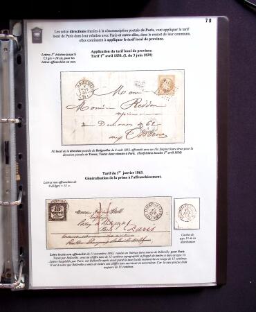 1734-1878, Collection d'exposition LE COURRIER DE PROXIMITE en 80 pages très bien expliquées, à noter , etc., des lettres manquent car réutilisées dans une autre présentation