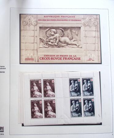 1952-94, Collection de carnet Croix-Rouge ainsi que