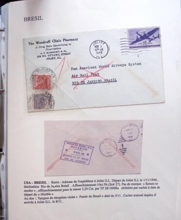 1946 PAN AM AIRMAIL TEST: Exhibition collection comprising