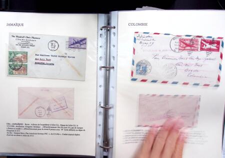 1946 PAN AM AIRMAIL TEST: Exhibition collection comprising