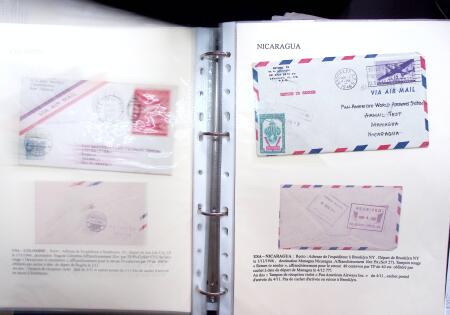 1946 PAN AM AIRMAIL TEST: Exhibition collection comprising