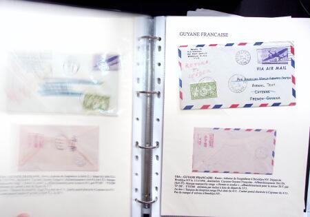 1946 PAN AM AIRMAIL TEST: Exhibition collection comprising