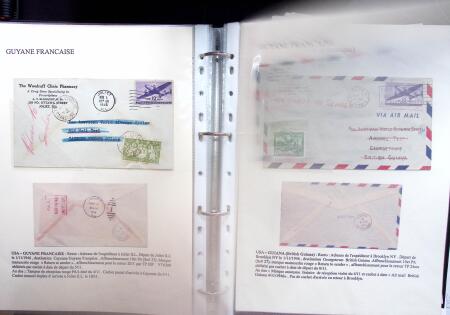 1946 PAN AM AIRMAIL TEST: Exhibition collection comprising